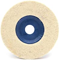 Topke 3pcs Discos para pulir Almohadillas pulidoras 100 Grados de ángulo Amoladora Ruedas de Fieltro de Pulido y el…